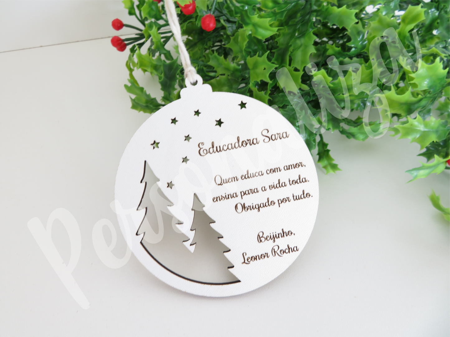 Pendente natal - educadoras (modelo 2)