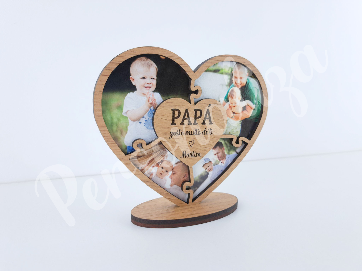 Coração puzzle c/ fotos