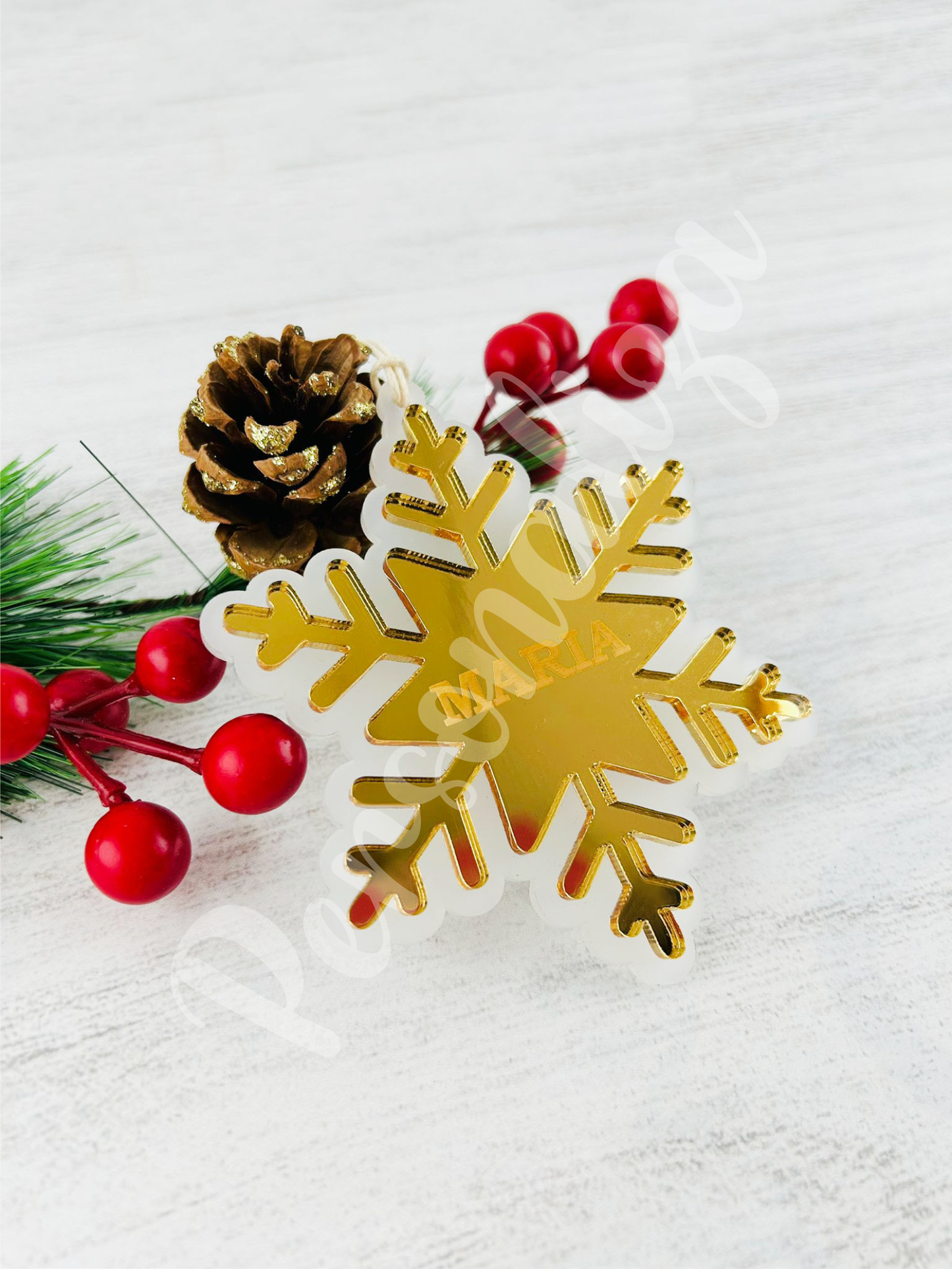 Pendente natal - estrela dourada