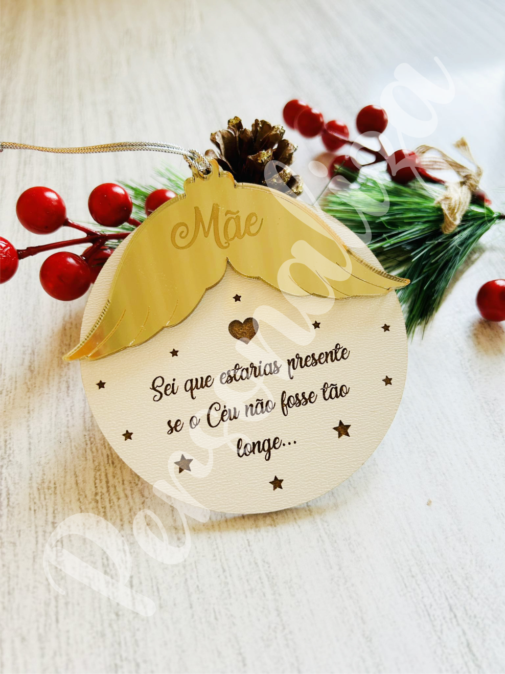 Pendente natal - asas