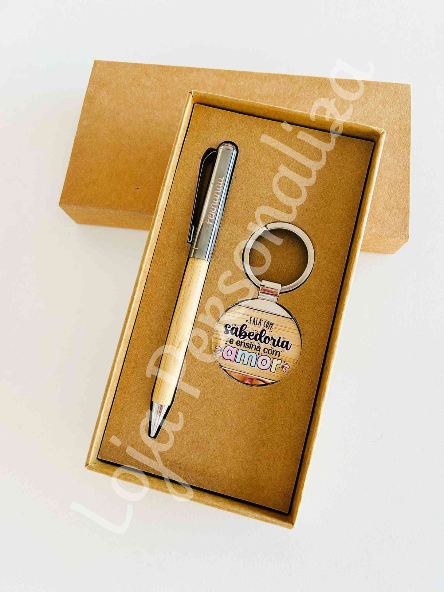 Kit caneta & porta chaves