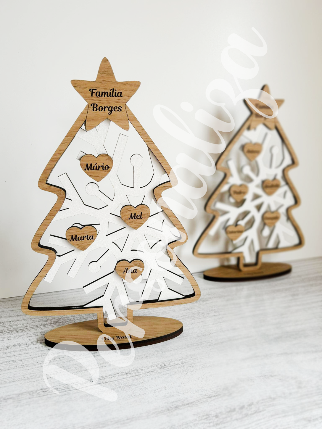Árvore Natal - corações