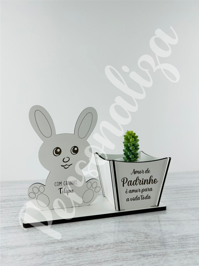 Vaso suculenta - Coelho