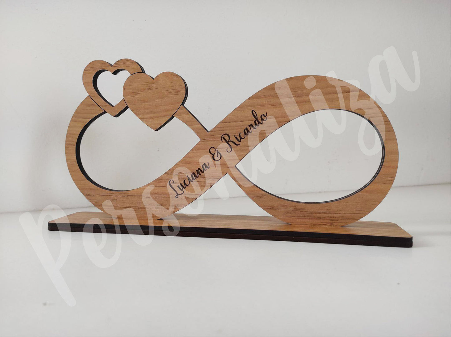 Placa infinito c/ nomes
