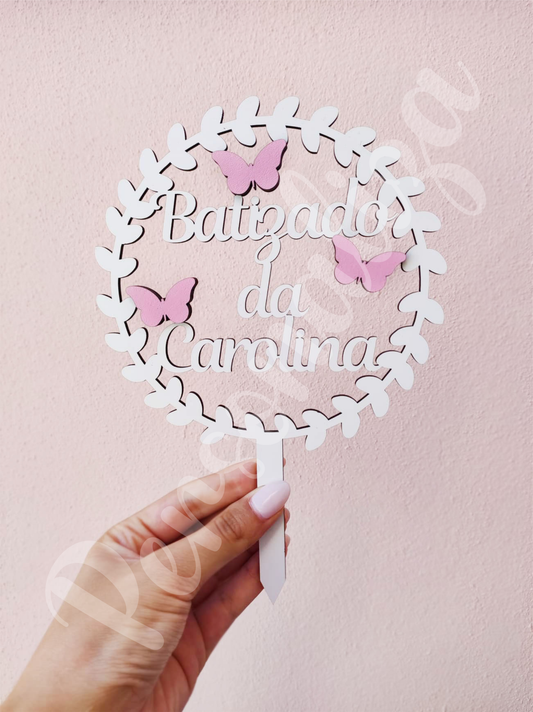 Topo de Bolo - Borboleta