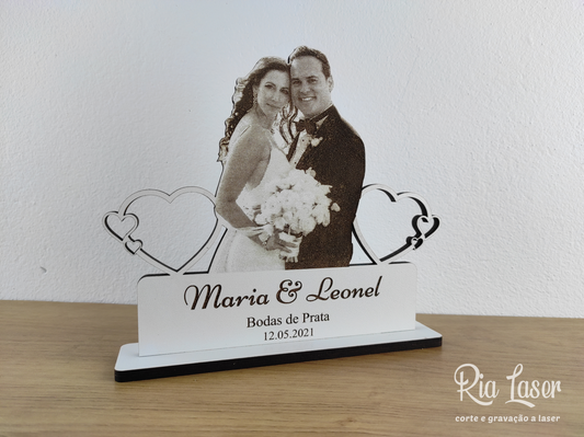 Moldura fotogravação - bodas