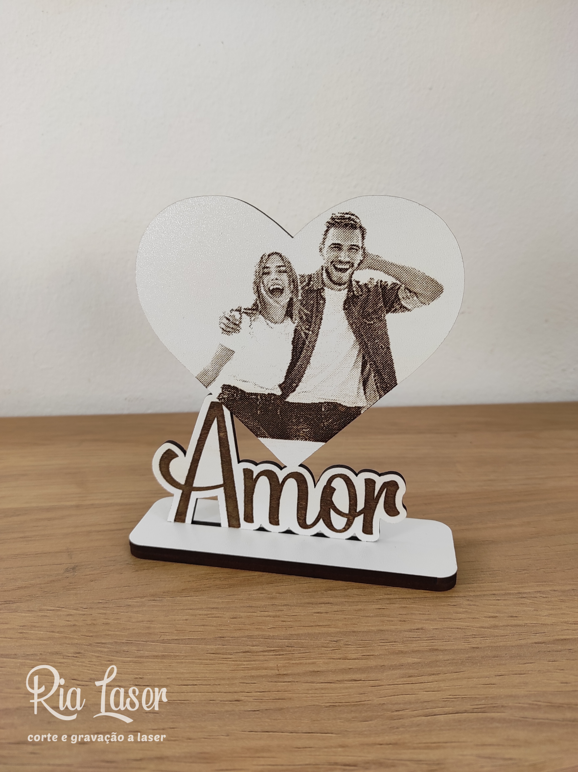 Placa Amor c/ fotogravação