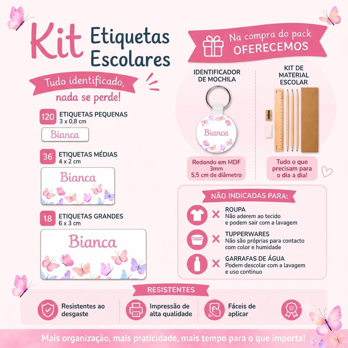 Kit etiquetas escolares