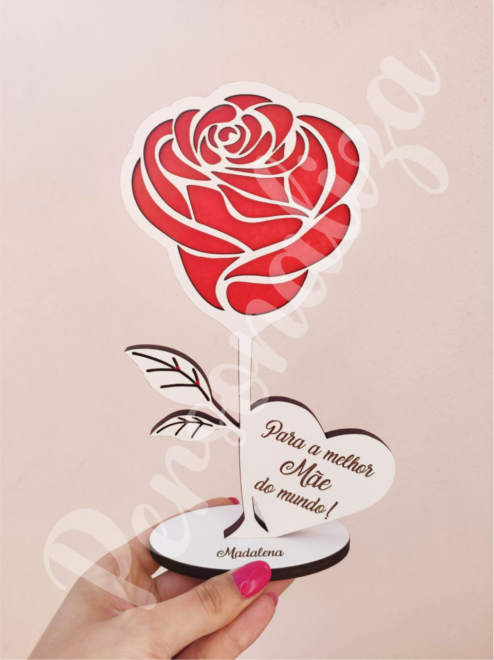 Rosa c/ coração