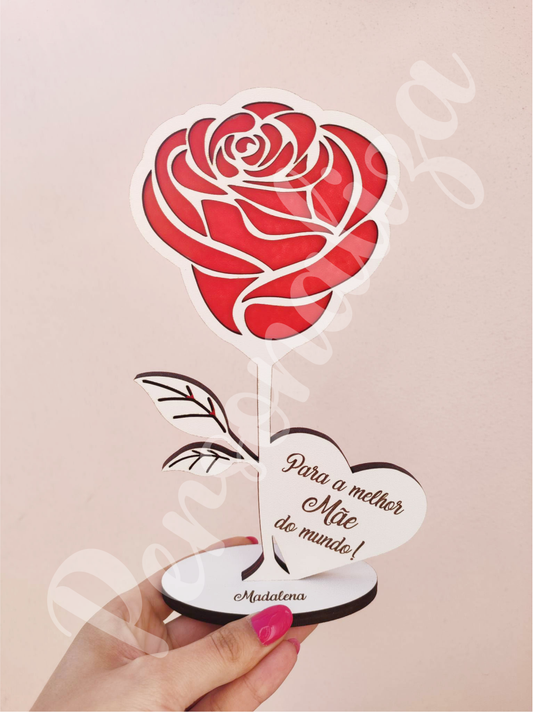 Rosa c/ coração