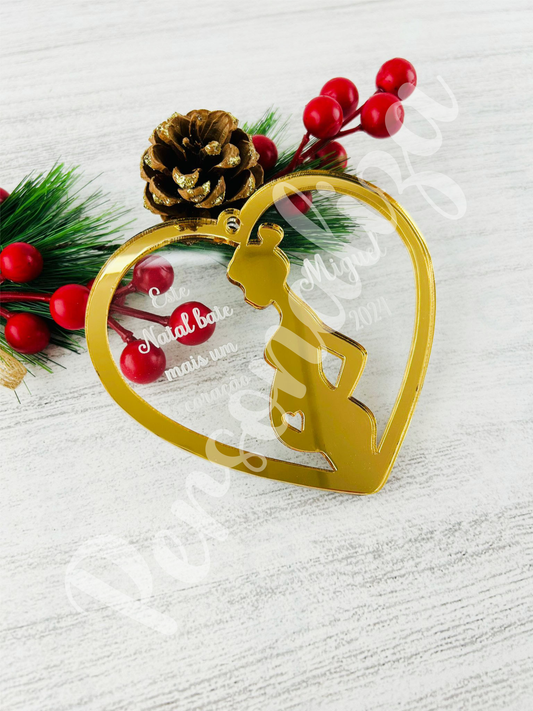 Pendente natal - grávida (modelo 2)