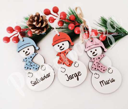 Pendente natal - boneco de neve