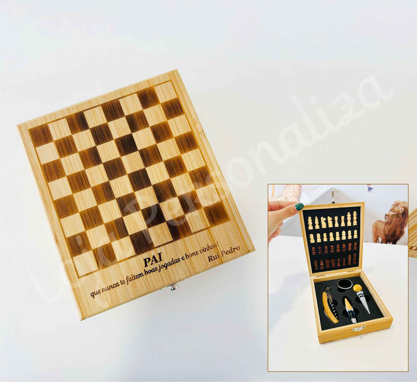 Caixa c/ acessórios e jogo