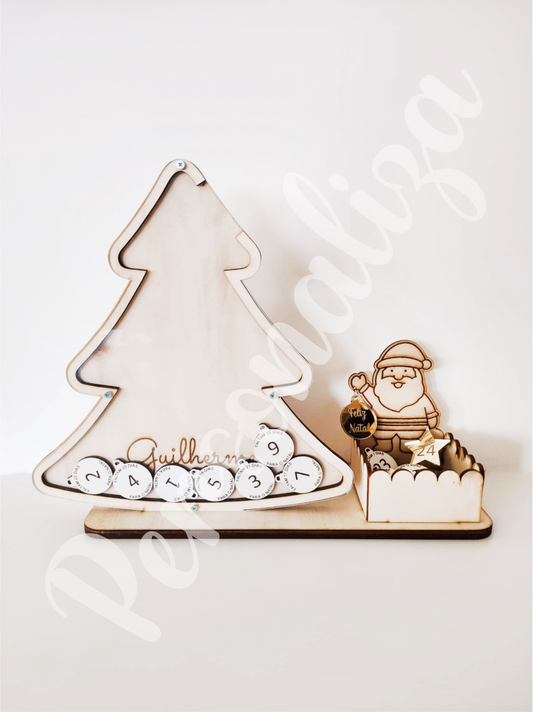 Calendário advento - árvore natal