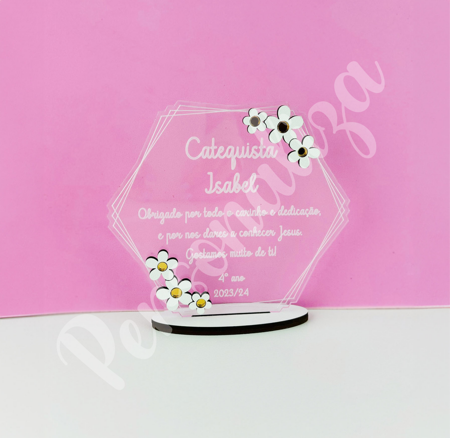 Placa mensagem - modelo 2