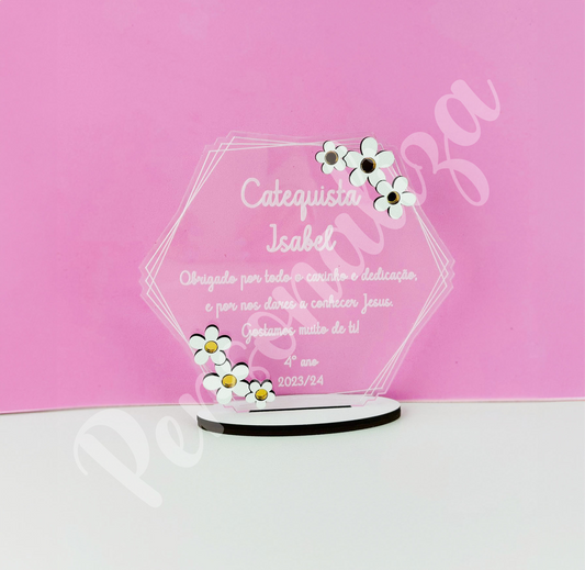 Placa mensagem - modelo 2
