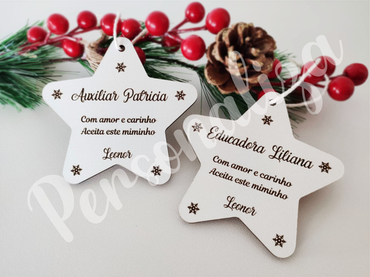 Pendente natal - mensagem (modelo 2)