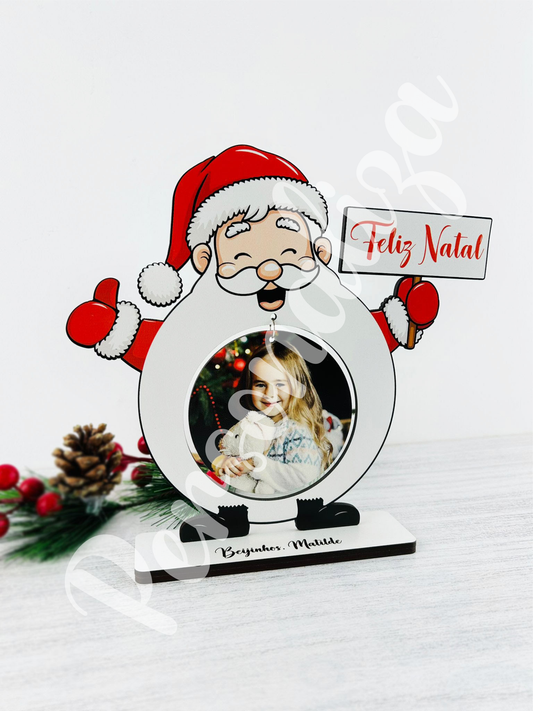 Placa Pai Natal c/ foto