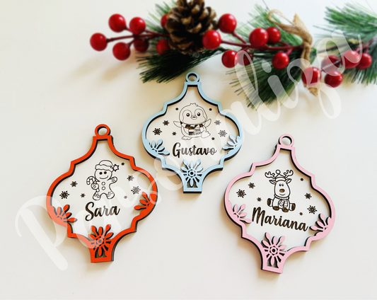 Pendente natal - pinhas diversas
